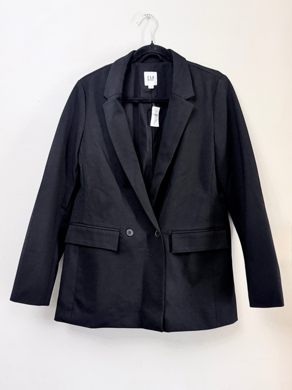 GAP Black Tailored Blazer Classic Single Button Work Office Jacket
